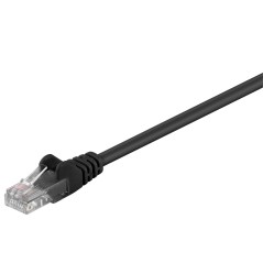 MicroConnect UUTP CAT5e 025M Black PVC Ethernet Cable – High Speed, Durable, Reliable Connectivity - B-UTP50025